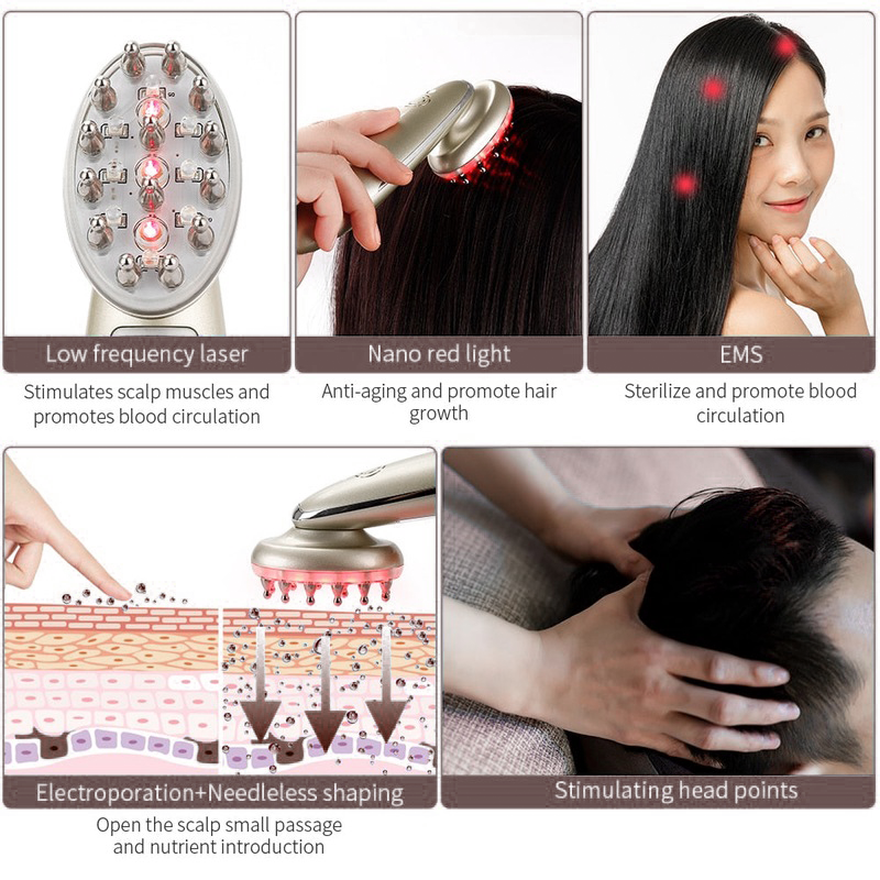 Electric Scalp Massage Comb with Infrared